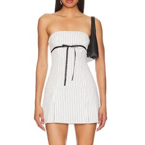Revolve White Strapless Mini Dress